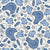 Spring Chicks and Hens in Blue Image