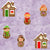 Gingerbread Houses People Frosted Plum Image