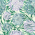 Hand painted watercolor blue and purple dahlias with lots of green leaves in this modern floral pattern Image