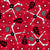 Team Spirit Hockey Sticks and Pucks in Red and Black Image