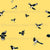 Birds on yellow. Magpie Image