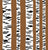 Autumn Birch Tree Stripes on Brown Image