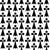 Ermine Pattern, Medieval Pattern, White on Black Image