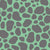 Mushroom Spots Dark Gray Mint Green- Mouse Mowing Moss Collection Image