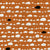 Rustic Pebble Stripe Print - Rusty Orange, Black and White - Black Forest Collection Image