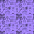 Halloween Night Line Art Illustrations on Purple Image