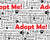 Adopt Me Words Black and Red on a White Background Image