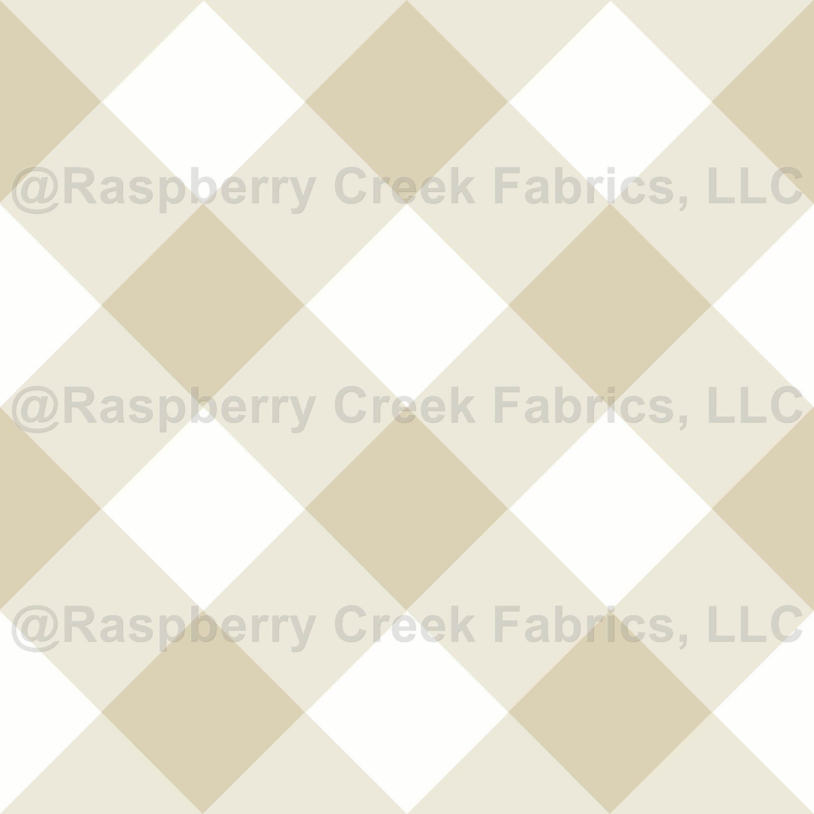 Retro Diamond Gingham in Khaki by Tessa Hall