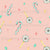 Scattered Non Directional Small Candy Canes and Stars Whimsical Pink, Candy Cane Collection by The Sewing Sailor Image