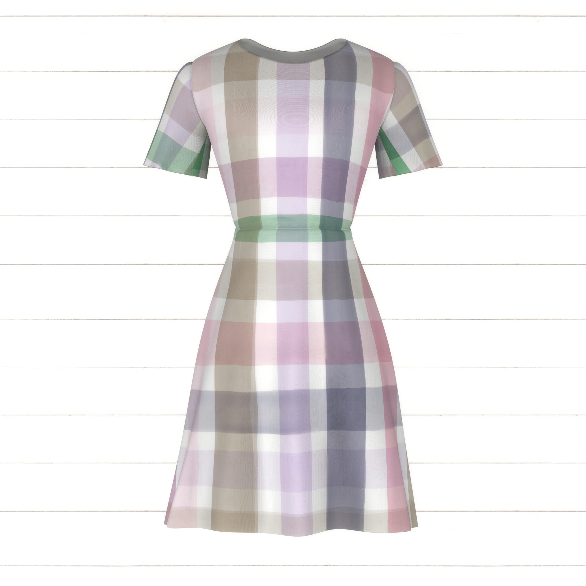 slim fit dress slacks Plaid, watercolor, hand drawn, St Patrick's day, pink, lavender, green,  spring, preppy, dress clothes, easter, dresses, girls, family matching,  boys, Fabric, Raspberry Creek Fabrics