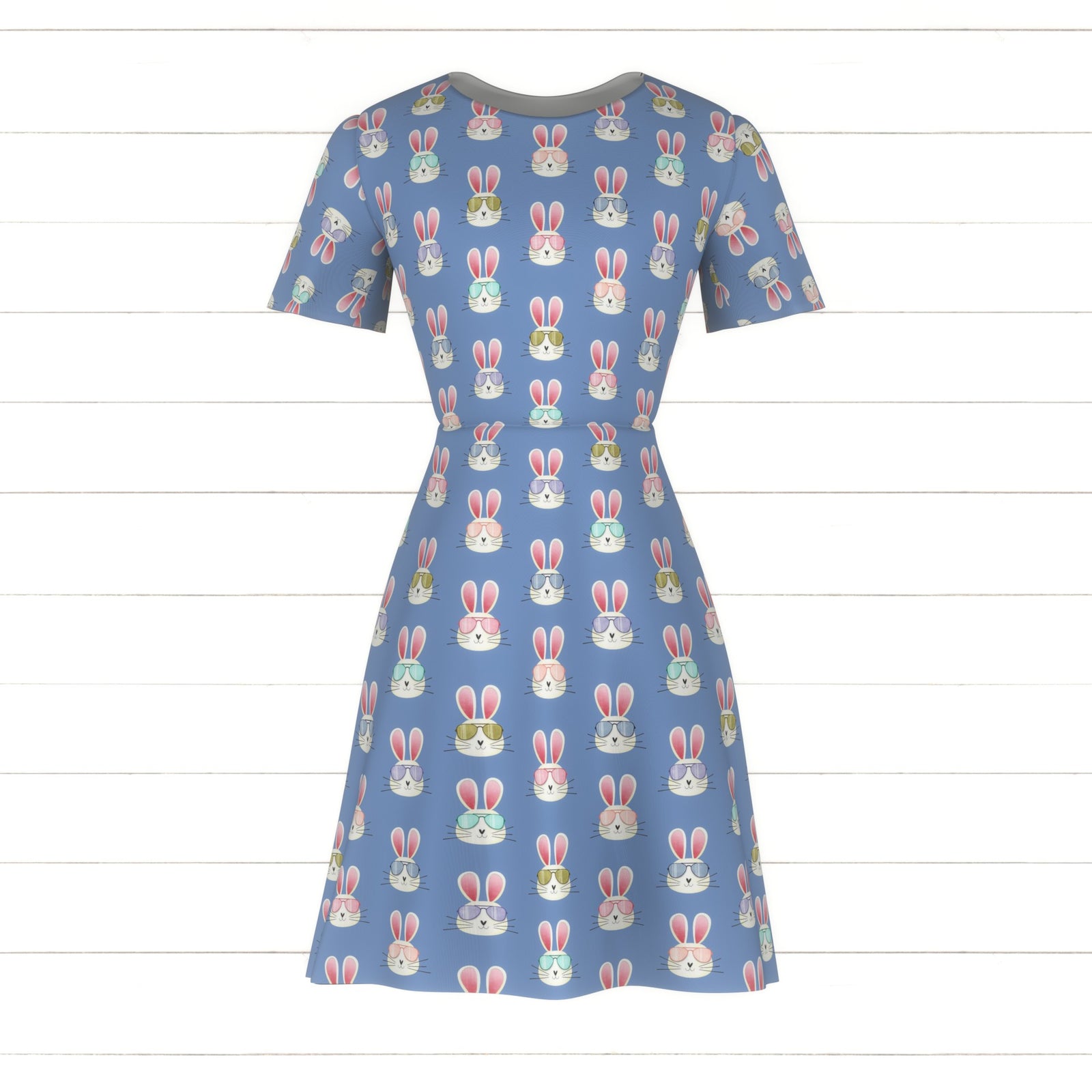Hoppy Easter Hip Hop Bunnies Blue