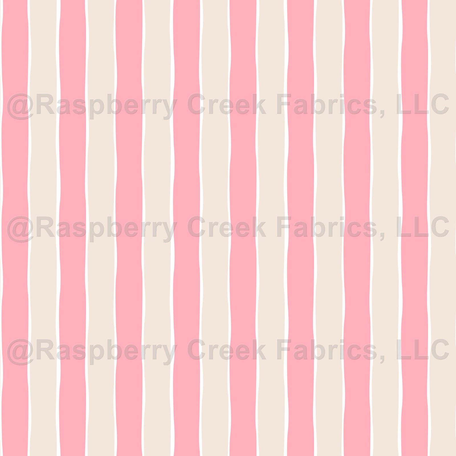 Wonky Stripes in Pink and Beige