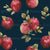 Watercolor Apple Orchard on Navy Blue Image