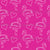 I Love Flamingos Outlined on Bright Pink Image