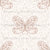 Vintage Botanical Butterfly Elegant Floral Warm Cream & Beige Image