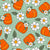 Little Pumpkin Daisy Floral Mint Green Image