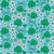 Shamrock Daisy Floral on Blue Image