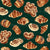 Pastry Time on forest green linen texture - Coffee Time Collection Image