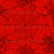 Halloween design cobwebs red-black Image
