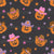 Howdy Pumpkins on Dark Gray, part of the 