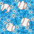 Baseball Coquette Floral in Blue Image