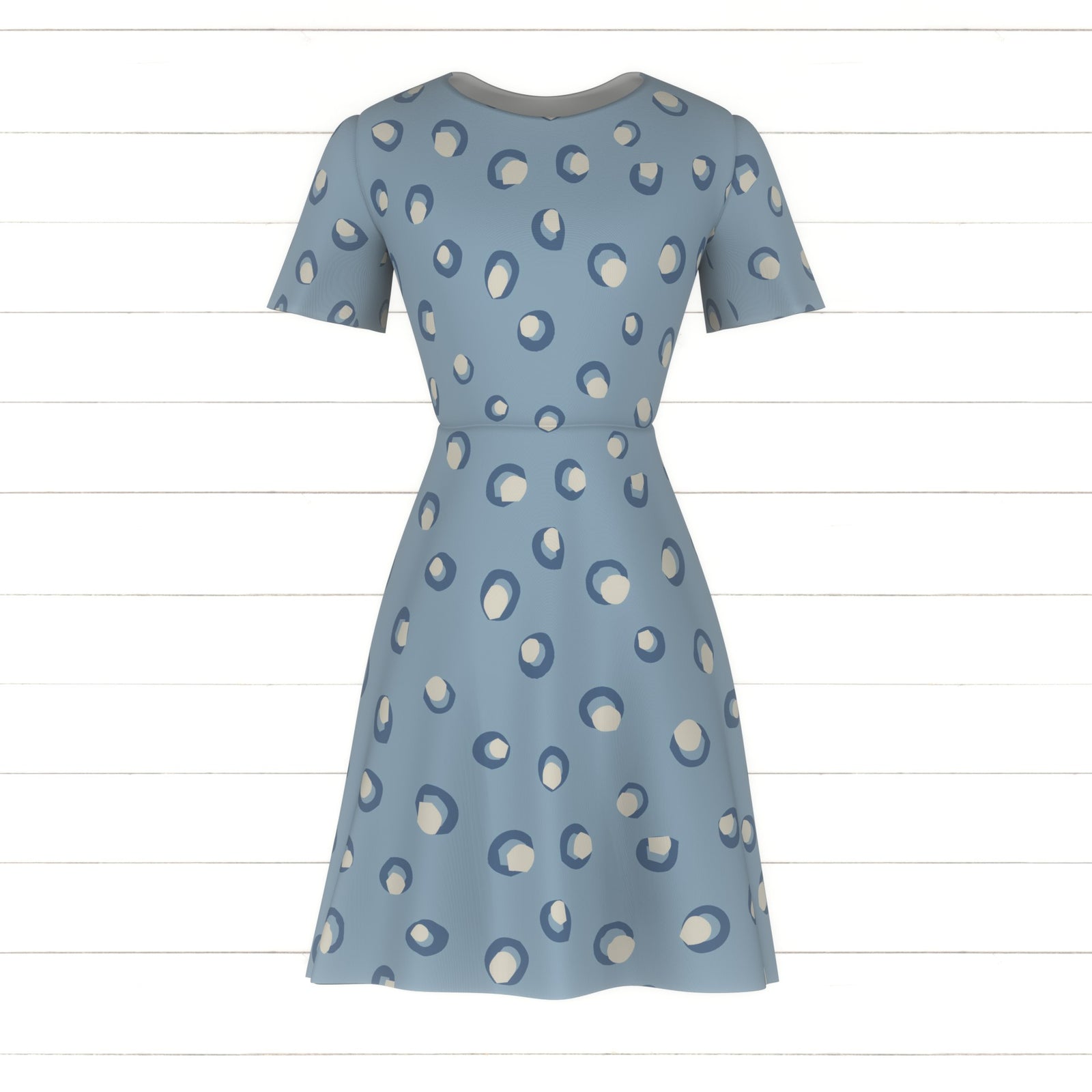 Bay Breeze Collection Circle Dot Chambray