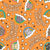 Judging You Silently Sassy Cats in Rainbow Clouds Orange Image