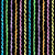 Watercolor Wavy Rainbow Sherbet Stripes on Black / Summer Sherbet Collection Image