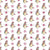 Happy Holidays Penguins and Red Snowflakes on White Image