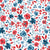 Patriotic Floral on White Image