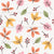 Fall leaves on White Image