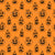 Assorted Jack O' Lantern Pumpkins Line Art Illustrations on Orange Image