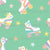 Retro Roller Skates and Stars on Mint! This design is part of my Disco at the Rol-a-Rink Collection, full of retro roller skate, disco ball and star patterns! Image