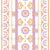 Orion Garden Floral Hand Painted Stripe in Pink Yellow White, Aegean Summer by Stephanie Fiona Design Image