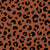 Cheetah print rust and black | Leopard print, animal print design for blouses, dresses, activewear. Classic leopard design, jungle style, large cats, Halloween costumes Image