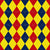 Argyle Pattern, Yellow Red Navy Blue, Orange Stitching Image