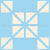 Geometric Snowflake Blue & White Image