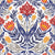 Floral pattern with folk art Image