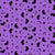 Halloween Bats with Crescent Moon and Stars on Purple, Groovy Halloween Garden by Yasmine Patterns Image