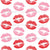 Red and Pink Lips, Pattern Of Lips, Lipstick, Kiss Image