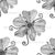 Monochrome Topography Flower Tangle Polka Dot Image
