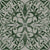 Vintage Green Ornamental Damask on Soft Grey Image