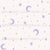 Charmed Halloween - Pastel Stars and Moons on Ballet Pink - Cute Pastel Halloween Moons Image