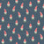 Holiday Gnome Parade in Denim Blue Image