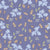 Slate Blue Field of Flowers Floral Fabric, Wild Blue Sage Collection by Cindy Riesgo Design Image
