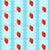 Sweet Lace Strawberry Stripes in Blue Image