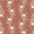 Hand Drawn White Floral and Spiral Motifs and Leaves on Cinnamon Brown Wallpaper Image