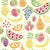Fresh fruit salad from apple, pinapple, grapes, watermelon, pear, strawberry, kiwi and lemon from SUMMER TIME collection Image