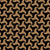 Houndstooth Pattern, Triskelion, Black and Gold Image