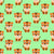 Cute Cartoon Baby Tiger on Pale Green Wallpaper Image